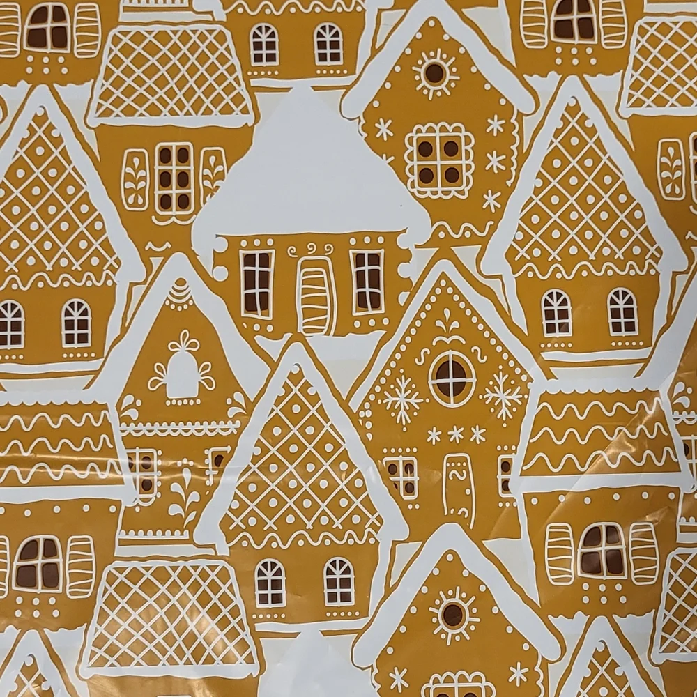 8ct Gingerbread House Poly mailers For Putting Gifts In Under The Tree